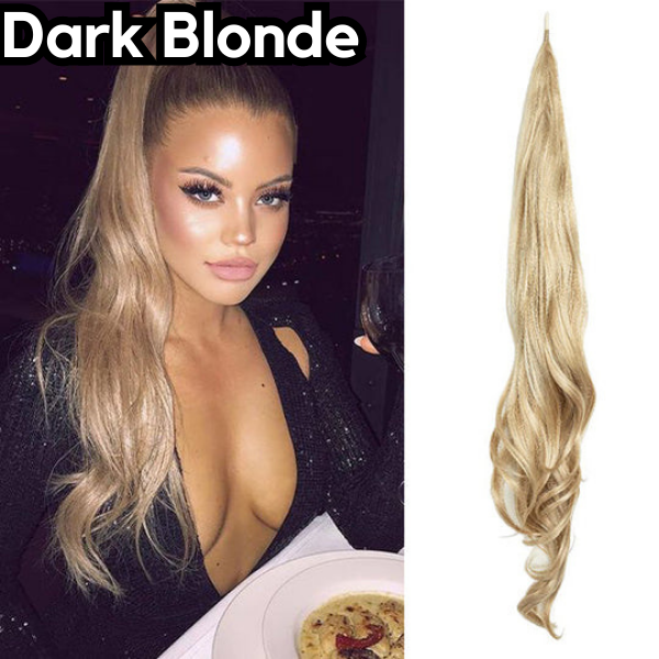 Glamorous ponytail extension for a chic look 