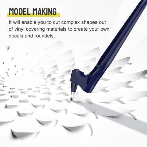 Handcrafted cutting tool with 360° rotary blade 