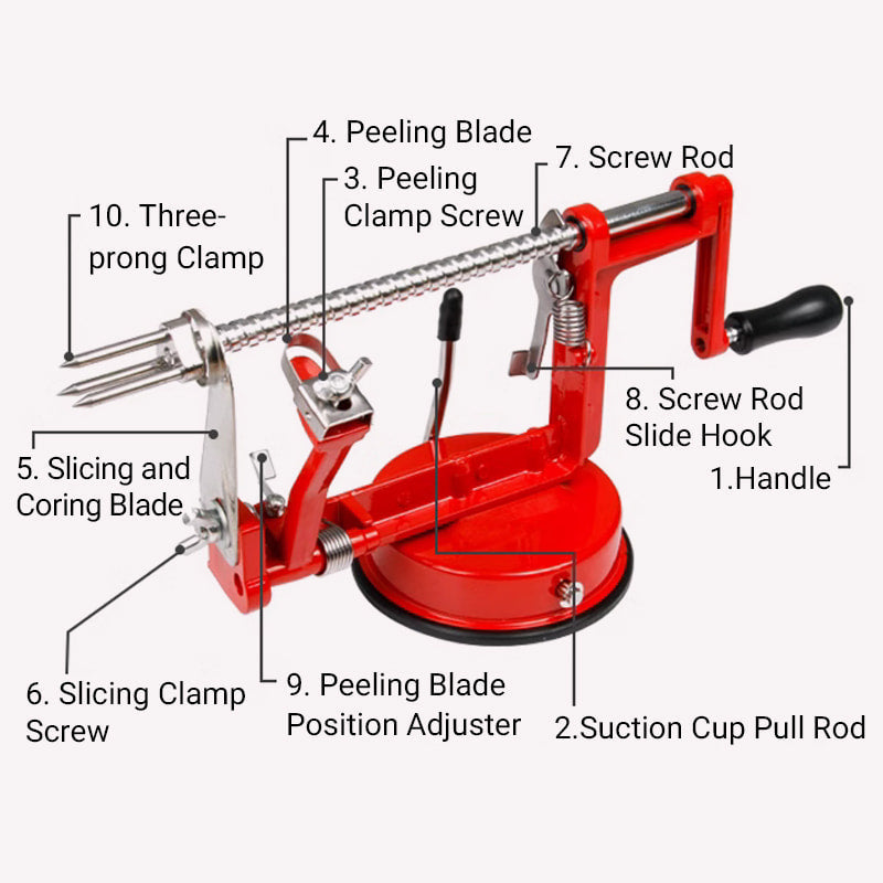3-in-1 peeler for fruits and vegetables with ease 